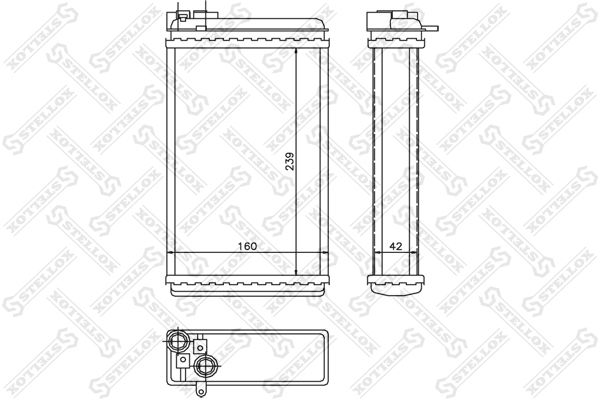 STELLOX 10-35046-SX Heat Exchanger, interior heating