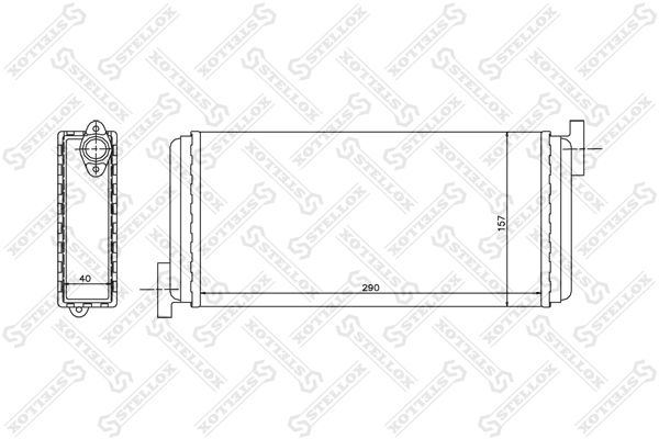 STELLOX 10-35049-SX Heat Exchanger, interior heating