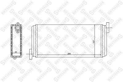 Heat Exchanger, interior heating STELLOX 10-35049-SX
