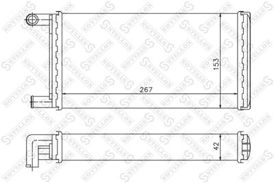 Heat Exchanger, interior heating STELLOX 10-35067-SX
