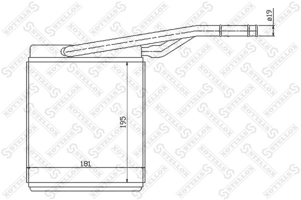 STELLOX 10-35069-SX Heat Exchanger, interior heating