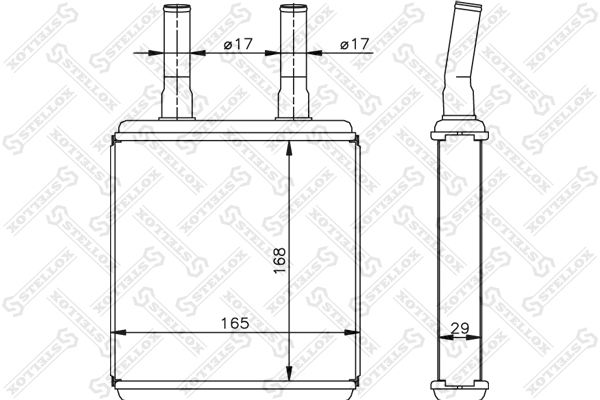 STELLOX 10-35072-SX Heat Exchanger, interior heating