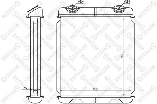 STELLOX 10-35085-SX Heat Exchanger, interior heating