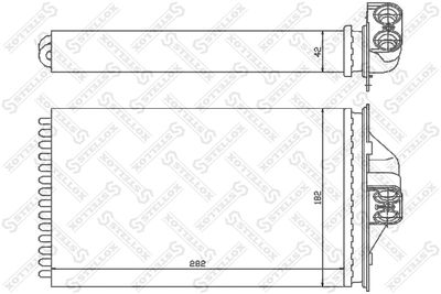 Heat Exchanger, interior heating STELLOX 10-35089-SX
