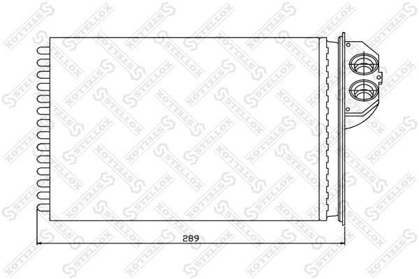 STELLOX 10-35091-SX Heat Exchanger, interior heating