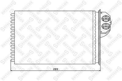 Heat Exchanger, interior heating STELLOX 10-35091-SX
