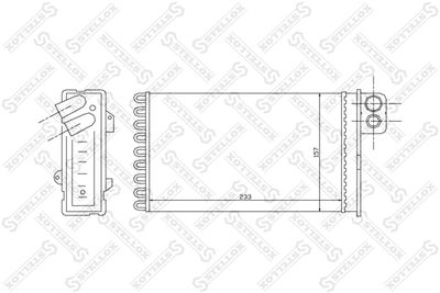 Heat Exchanger, interior heating STELLOX 10-35092-SX