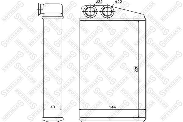 STELLOX 10-35097-SX Heat Exchanger, interior heating