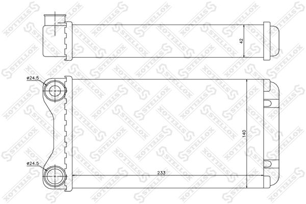 STELLOX 10-35102-SX Heat Exchanger, interior heating