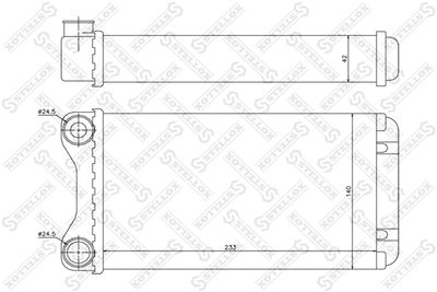 Heat Exchanger, interior heating STELLOX 10-35102-SX
