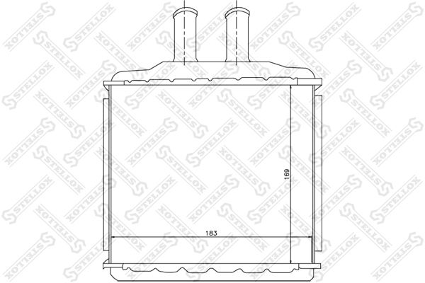 STELLOX 10-35105-SX Heat Exchanger, interior heating