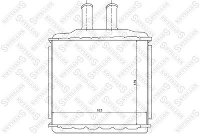 Heat Exchanger, interior heating STELLOX 10-35105-SX