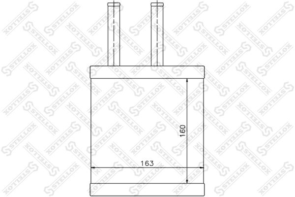 STELLOX 10-35106-SX Heat Exchanger, interior heating