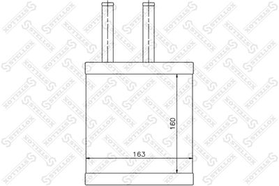 Heat Exchanger, interior heating STELLOX 10-35106-SX