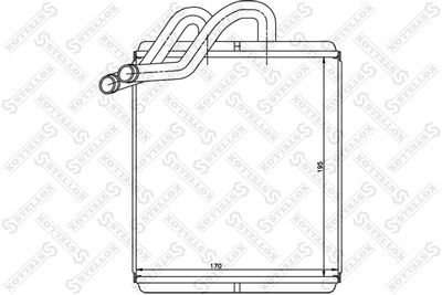 Heat Exchanger, interior heating STELLOX 10-35110-SX