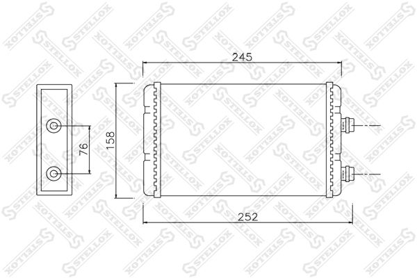 STELLOX 10-35118-SX Heat Exchanger, interior heating
