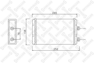 Heat Exchanger, interior heating STELLOX 10-35118-SX