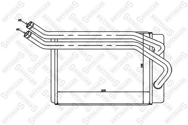 STELLOX 10-35131-SX Heat Exchanger, interior heating