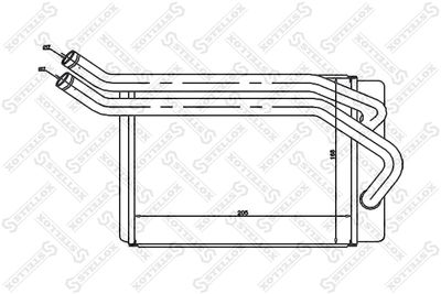 Heat Exchanger, interior heating STELLOX 10-35131-SX