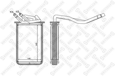 Heat Exchanger, interior heating STELLOX 10-35134-SX