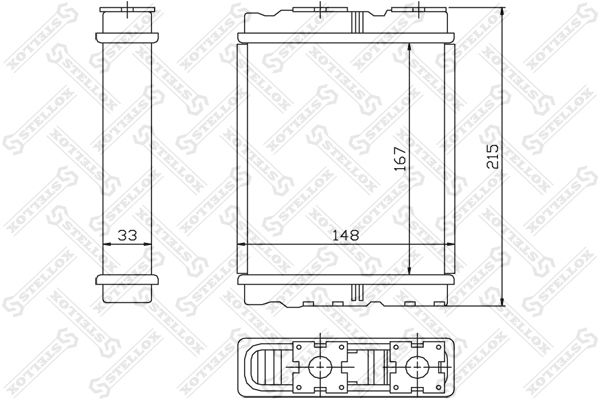 STELLOX 10-35136-SX Heat Exchanger, interior heating