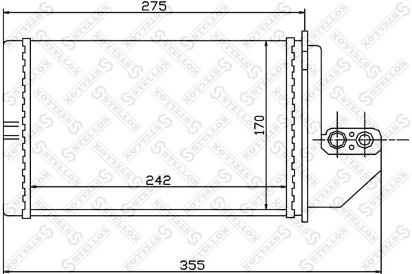 STELLOX 10-35138-SX Heat Exchanger, interior heating
