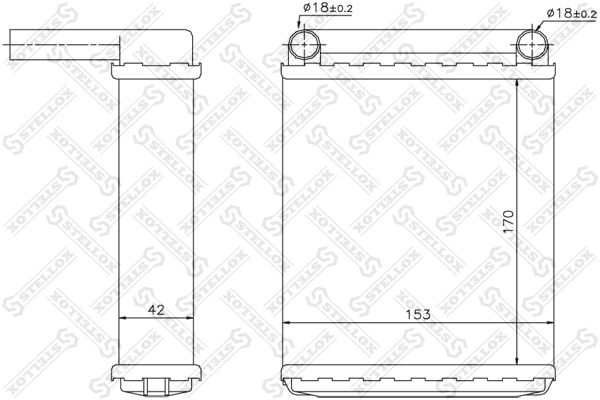 STELLOX 10-35139-SX Heat Exchanger, interior heating