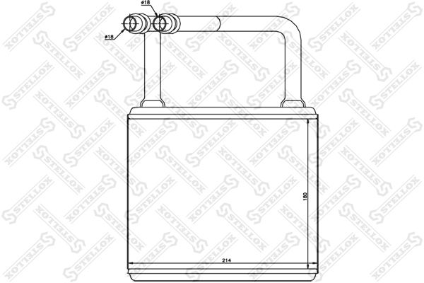 STELLOX 10-35145-SX Heat Exchanger, interior heating