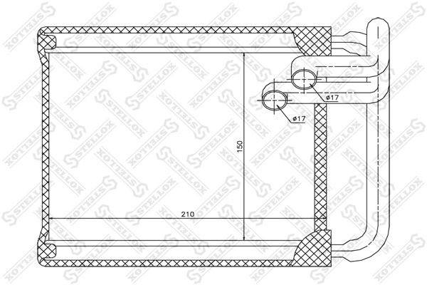 STELLOX 10-35147-SX Heat Exchanger, interior heating