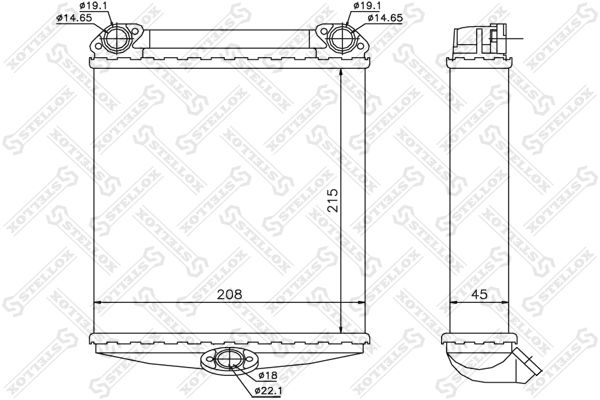 STELLOX 10-35170-SX Heat Exchanger, interior heating