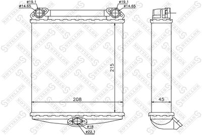 Heat Exchanger, interior heating STELLOX 10-35170-SX