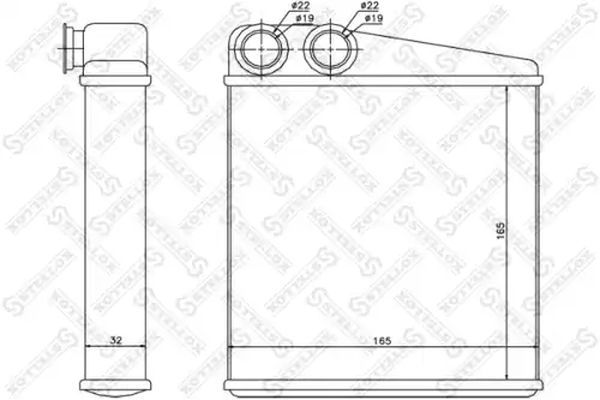 STELLOX 10-35173-SX Heat Exchanger, interior heating