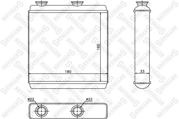STELLOX 10-35174-SX Heat Exchanger, interior heating