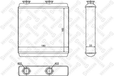 Heat Exchanger, interior heating STELLOX 10-35174-SX