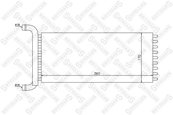STELLOX 10-35201-SX Heat Exchanger, interior heating