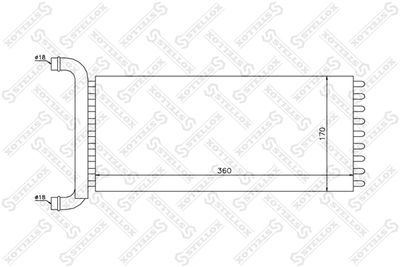Heat Exchanger, interior heating STELLOX 10-35201-SX