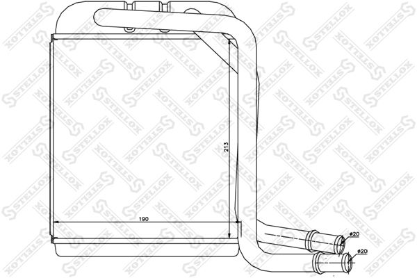 STELLOX 10-35231-SX Heat Exchanger, interior heating