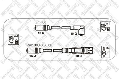 Ignition Cable Kit STELLOX 10-38337-SX