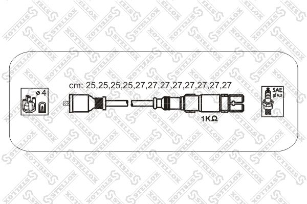 STELLOX 10-38436-SX Ignition Cable Kit