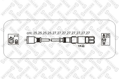 Ignition Cable Kit STELLOX 10-38436-SX