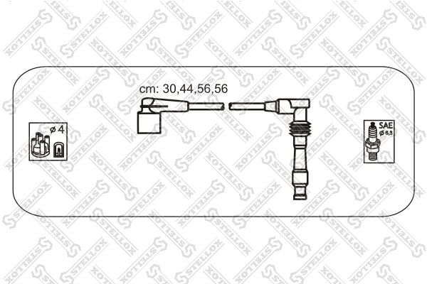 STELLOX 10-38449-SX Ignition Cable Kit