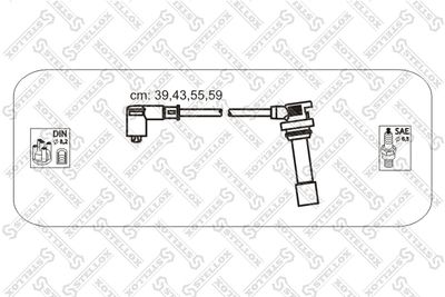 Ignition Cable Kit STELLOX 10-38459-SX