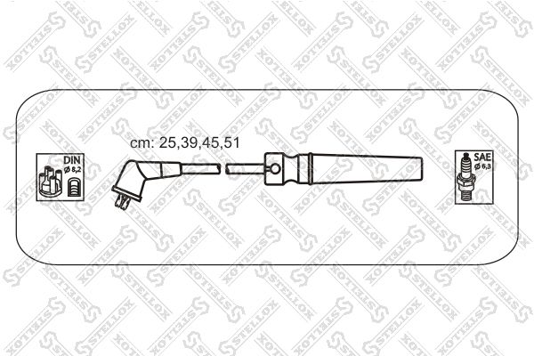 STELLOX 10-38570-SX Ignition Cable Kit