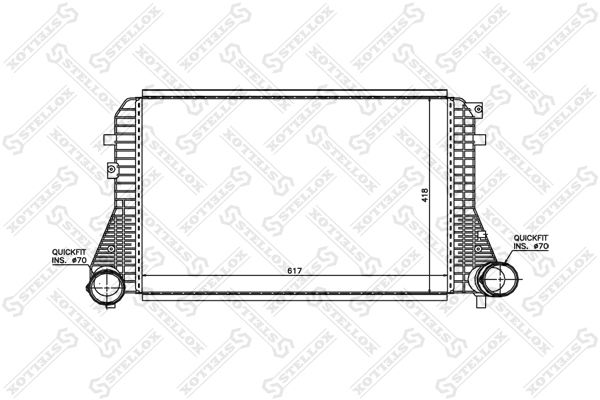 STELLOX 10-40038-SX Charge Air Cooler