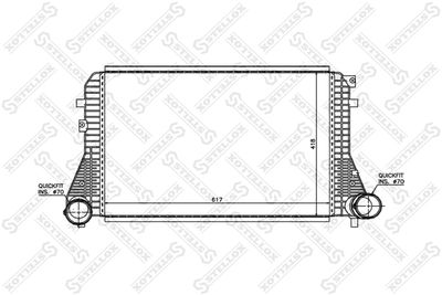 Charge Air Cooler STELLOX 10-40038-SX
