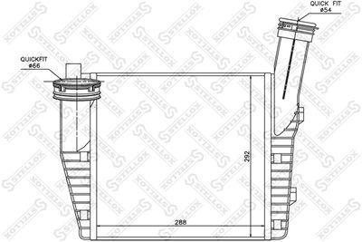 Charge Air Cooler STELLOX 10-40079-SX