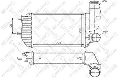 Charge Air Cooler STELLOX 10-40080-SX