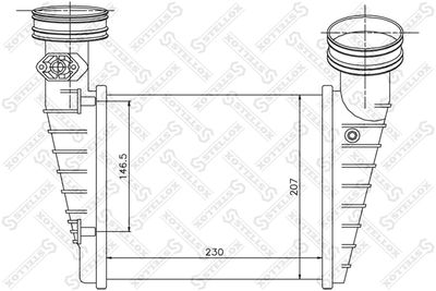 Charge Air Cooler STELLOX 10-40157-SX