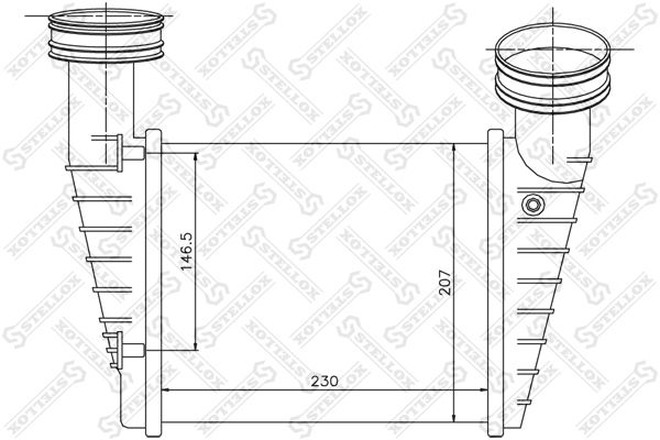 STELLOX 10-40158-SX Charge Air Cooler