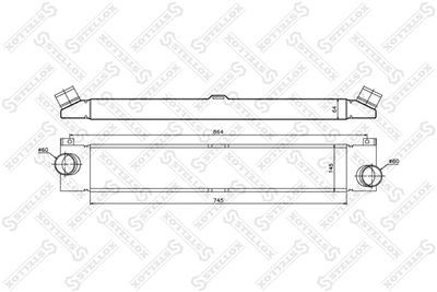 Charge Air Cooler STELLOX 10-40174-SX